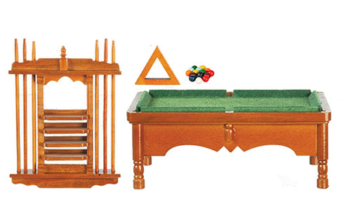 Pool Table Set, Walnut